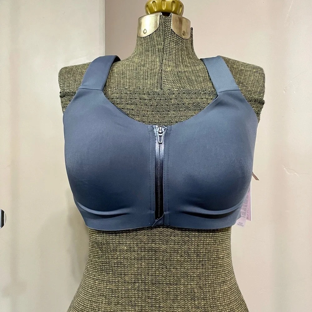 Victoria's Secret Knockout Front Close Underwire Sports Bra Sport Gray 36DDD - Picture 3 of 16